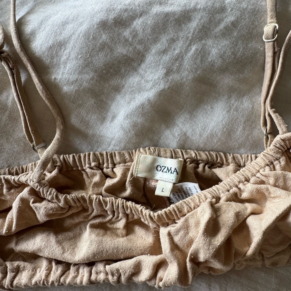 OZMA House Top and Loie Shorts in raw silk - Picture 4 of 6